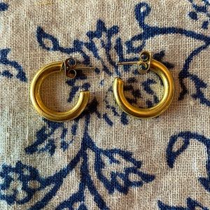Madewell Vintage Gold Small Chunky Hoops